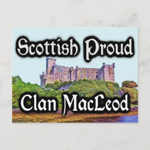 Scottish Clan MacLeod Dunvegan Castle Postcard