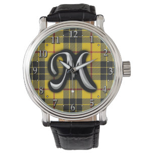 Scottish Clan MacLeod Monogram Tartan Watch