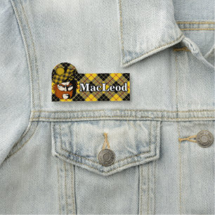 Scottish Clan MacLeod of Lewis Tartan Plaid Name Tag