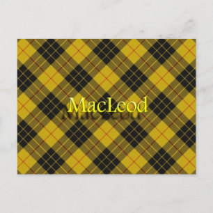 Scottish Clan MacLeod of Lewis Tartan Postcard