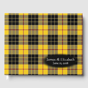 Scottish Clan MacLeod of Lewis Tartan Wedding Guest Book