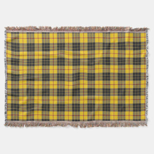 Scottish Clan MacLeod Tartan Plaid Throw Blanket