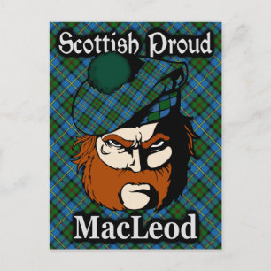 Scottish Clan MacLeod Tartan Postcard
