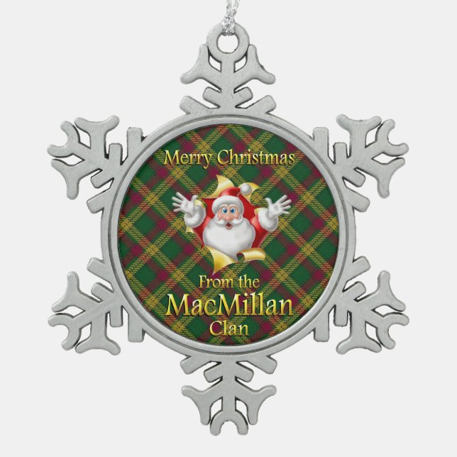Scottish Clan MacMillan Christmas Ornament (Front)