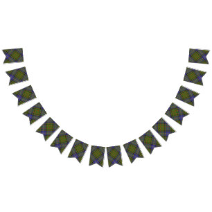 Scottish Clan MacMillan Hunting Tartan Bunting Flags