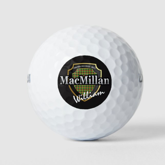 Scottish Clan MacMillan Personalize Your Name Golf Balls (Front)