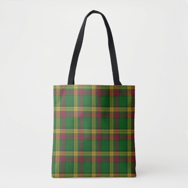 Scottish Clan MacMillan Tartan Plaid Tote Bag (Front)