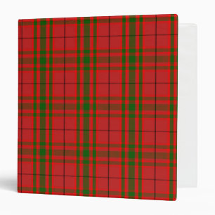 Scottish Clan MacNab Tartan Plaid Binder