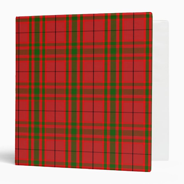 Scottish Clan MacNab Tartan Plaid Binder (Front/Inside)