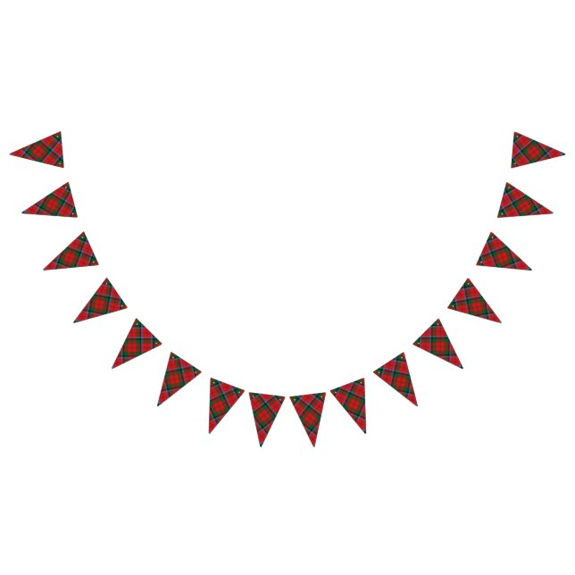 Scottish Clan MacNaughton MacNachtan Tartan Bunting Flags (All)