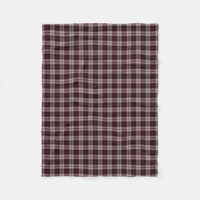 Scottish Clan MacPherson Classic Tartan Fleece Blanket (Front)