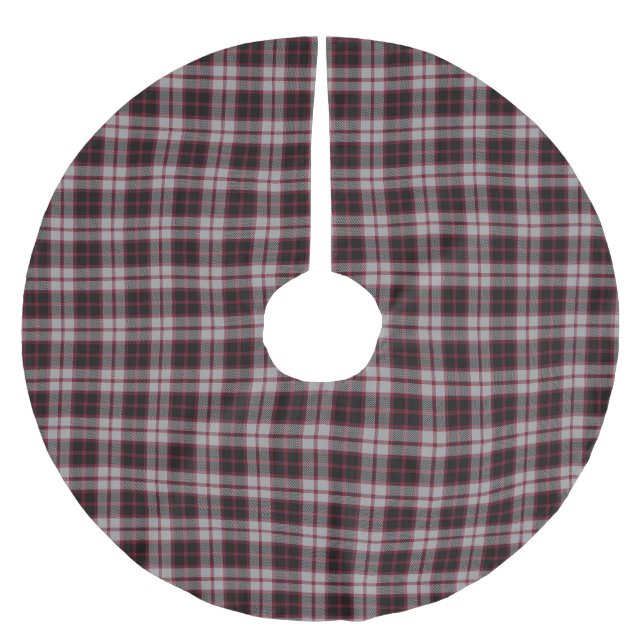 Scottish Clan MacPherson Tartan Brushed Polyester Tree Skirt (Front)