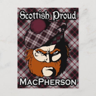Scottish Clan MacPherson Tartan Postcard