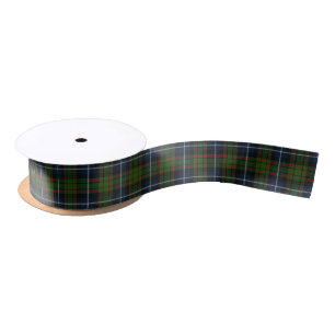 Scottish Clan MacRae Classic Hunting Tartan Satin Ribbon