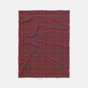Scottish Clan MacRae Red Classic Tartan Fleece Blanket