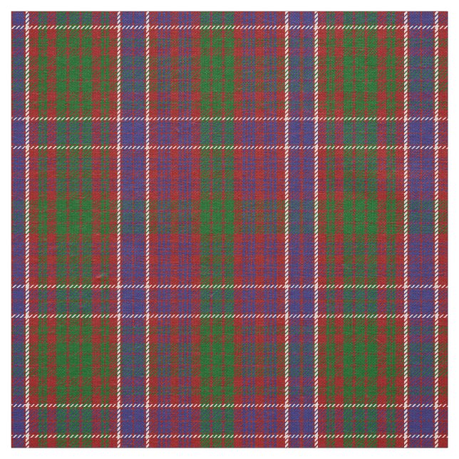 Scottish Clan MacRae Tartan Plaid Fabric (Swatch)