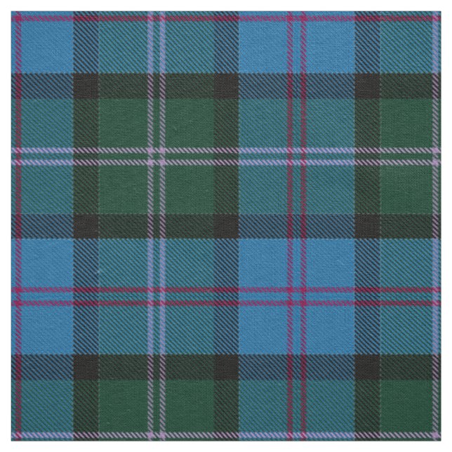 Scottish Clan MacThomas Tartan Plaid Fabric (Swatch)