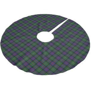 Scottish Clan Malcolm Tartan Brushed Polyester Tree Skirt