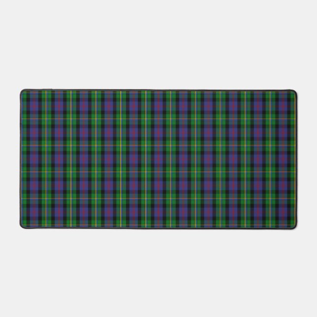 Scottish Clan Malcolm Tartan Plaid Desk Mat (Front)