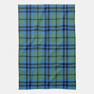 Scottish Clan Marshall Tartan Plaid Kitchen Towel