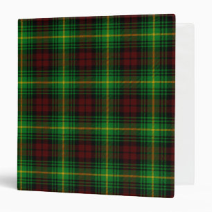 Scottish Clan Martin Tartan Plaid Binder