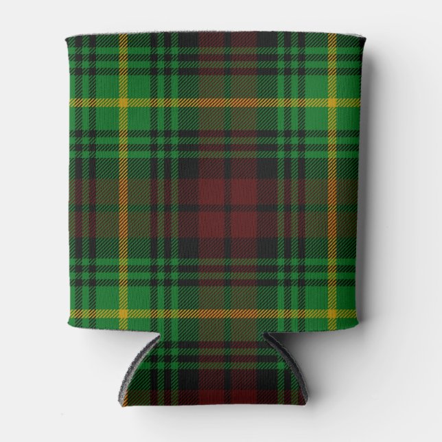 Scottish Clan Martin Tartan Plaid Can Cooler (Front)