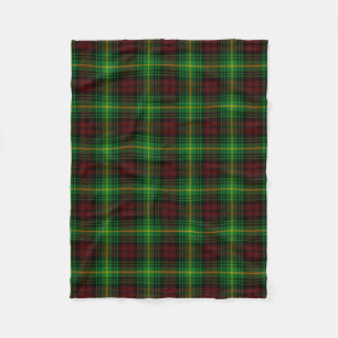 Scottish Clan Martin Tartan Plaid Fleece Blanket