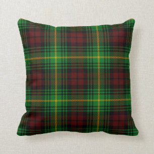 Scottish Clan Martin Tartan Plaid Throw Pillow