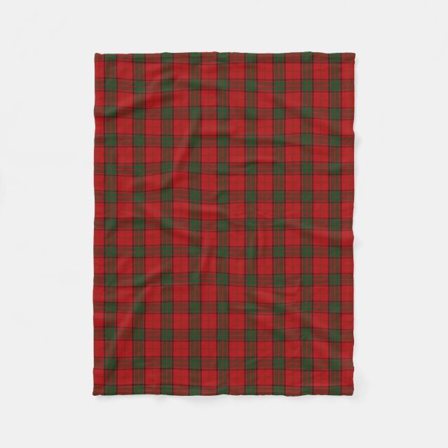 Scottish Clan Maxwell Classic Tartan Fleece Blanket (Front)