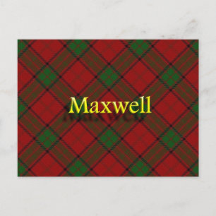 Scottish Clan Maxwell Postcard