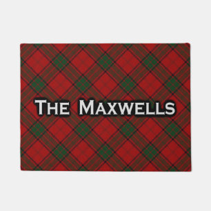 Scottish Clan Maxwell Tartan Welcome Mat