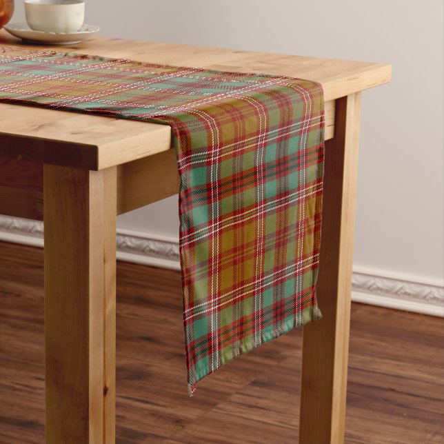 Scottish Clan McCall Tartan Plaid Long Table Runner (In Situ)
