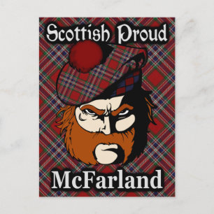 Scottish Clan McFarland Tartan Postcard