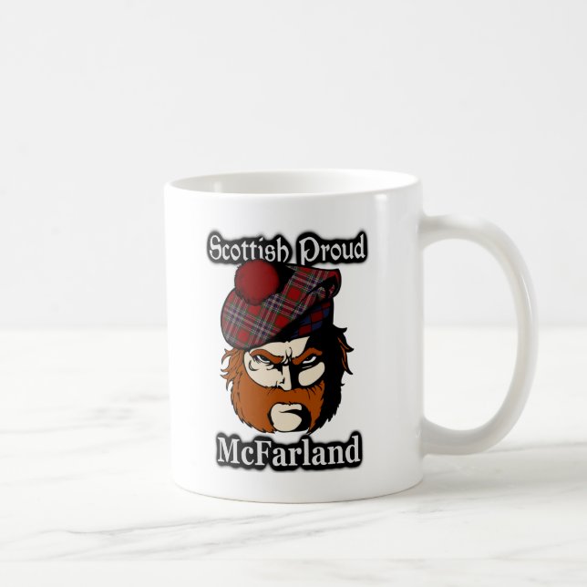 Scottish Clan McFarland Tartan Scottish Coffee Mug (Right)
