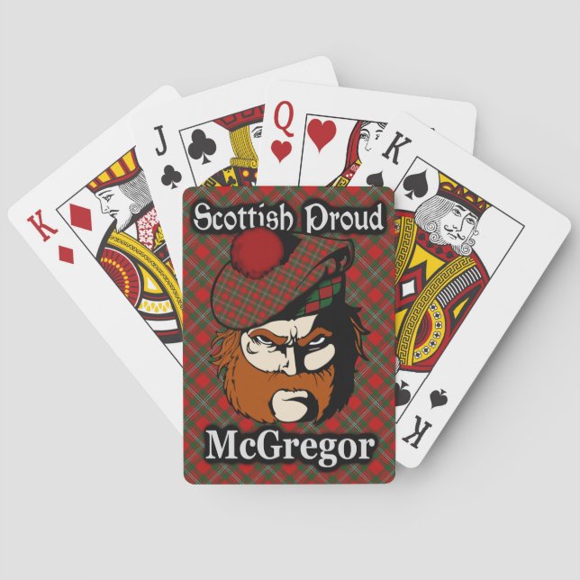 Scottish Clan McGregor Tartan Playing Cards (Back)