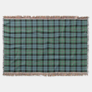 Scottish Clan Melville Tartan Plaid Throw Blanket