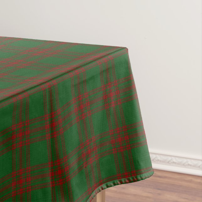 Scottish Clan Menzies Tartan Tablecloth (In Situ)