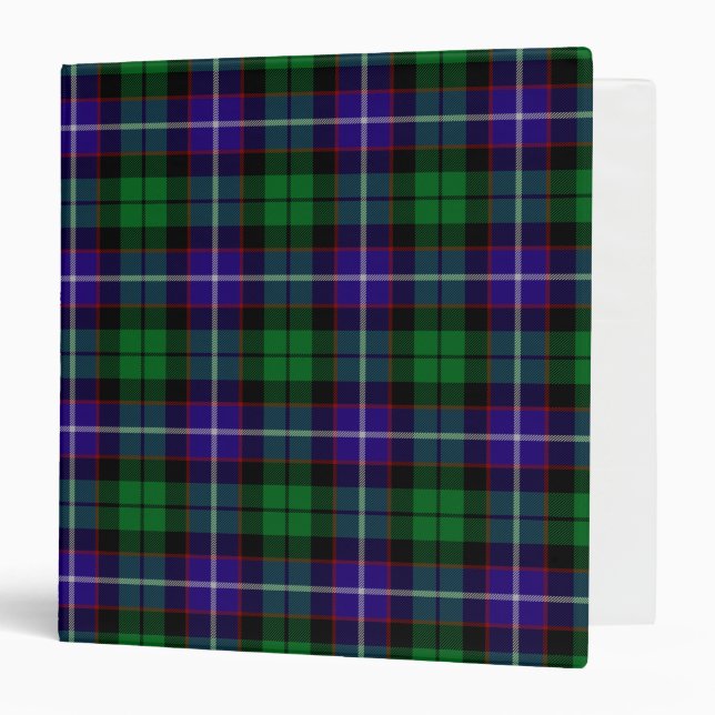 Scottish Clan Mitchell Tartan Plaid Binder (Front/Inside)