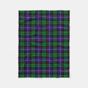 Scottish Clan Mitchell Tartan Plaid Fleece Blanket