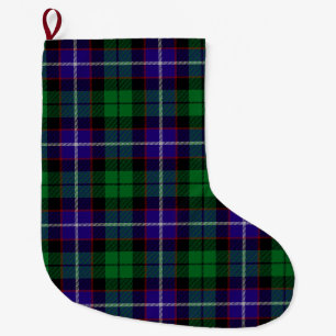 Scottish Clan Mitchell Tartan Plaid Large Christmas Stocking