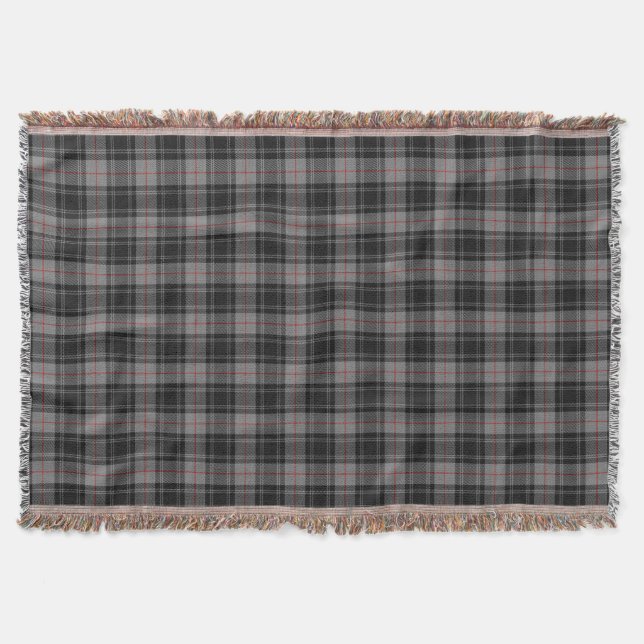 Scottish Clan Moffat Tartan Throw Blanket (Front)