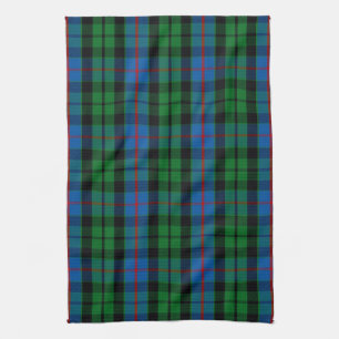 Scottish Clan Morrison Tartan Plaid Kitchen Towel