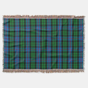 Scottish Clan Morrison Tartan Plaid Throw Blanket