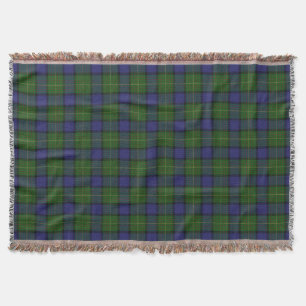 Scottish Clan Muir Tartan Throw Blanket