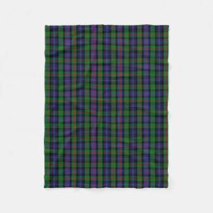 Scottish Clan Murray Tartan Plaid Fleece Blanket