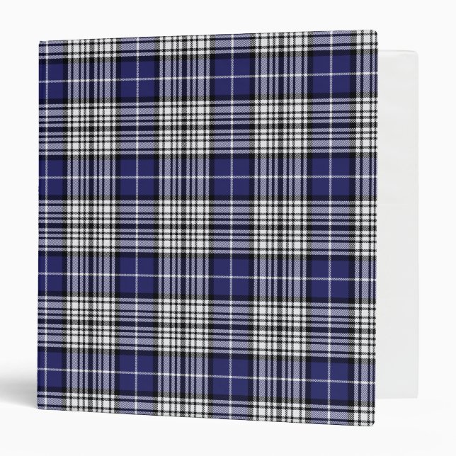 Scottish Clan Napier Tartan Plaid Binder (Front/Inside)