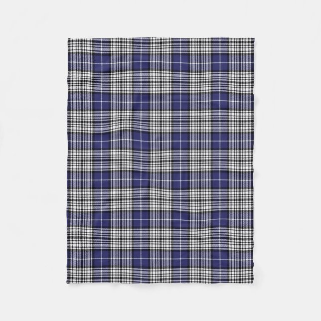 Scottish Clan Napier Tartan Plaid Fleece Blanket (Front)