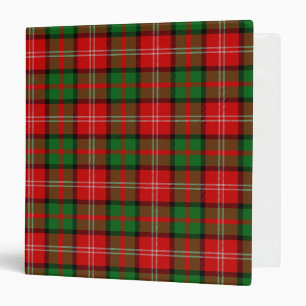 Scottish Clan Nesbitt Tartan Plaid Binder