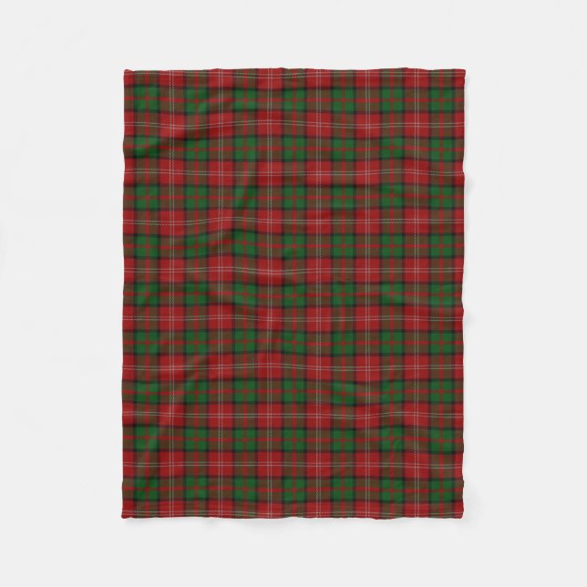 Scottish Clan Nisbet Nesbitt Classic Tartan Fleece Blanket (Front)
