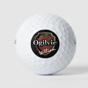 Scottish Clan Ogilvie Personalize Your Name Golf Balls